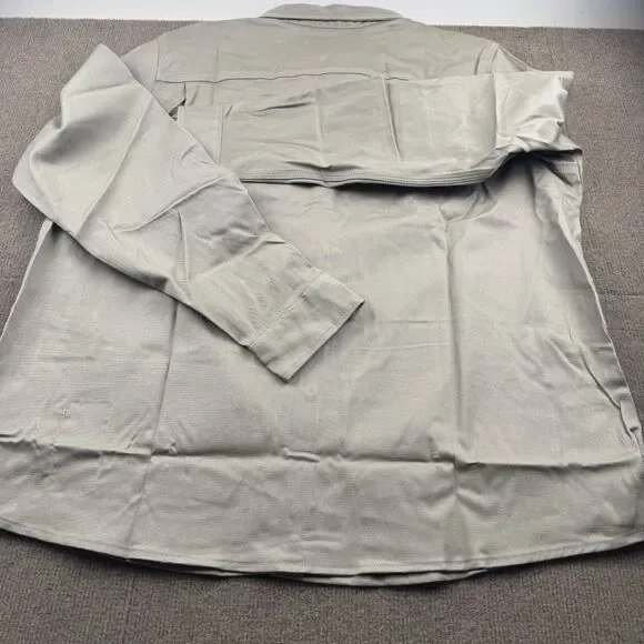 NWT Carhartt FR Shirt Women's XXL(20) Relaxed Fit Long Sleeve Twill Beige CAT2 - Picture 2 of 12